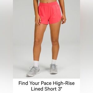 Find your pace high rise lululemon shorts